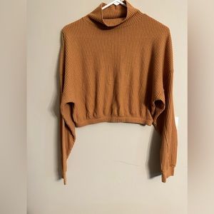 Aeropostale size M waffle top, burnt orange color